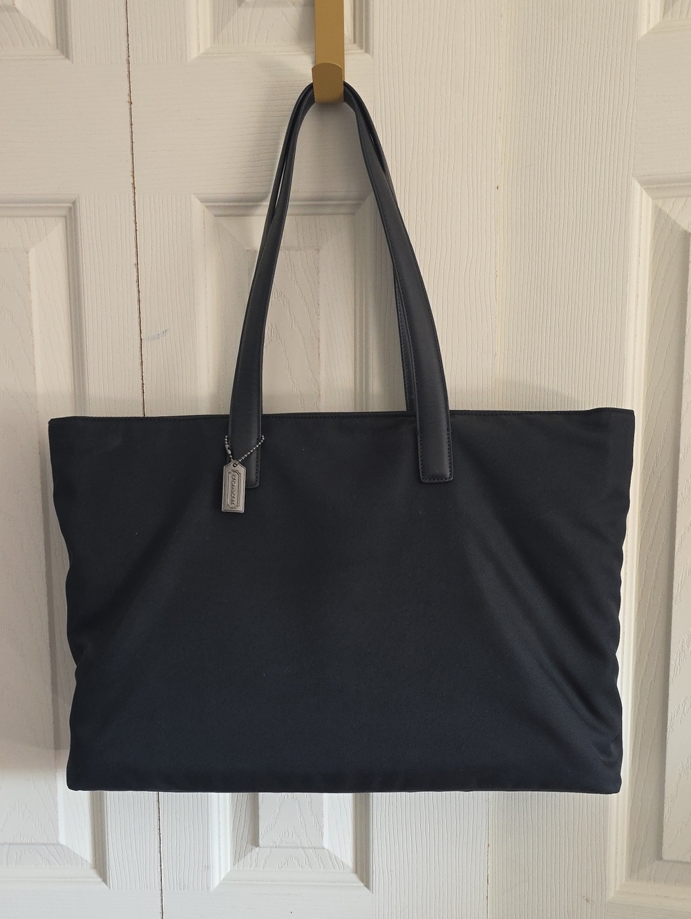 Coach MERCER Black Twill Computer Work Travel Bag 5419